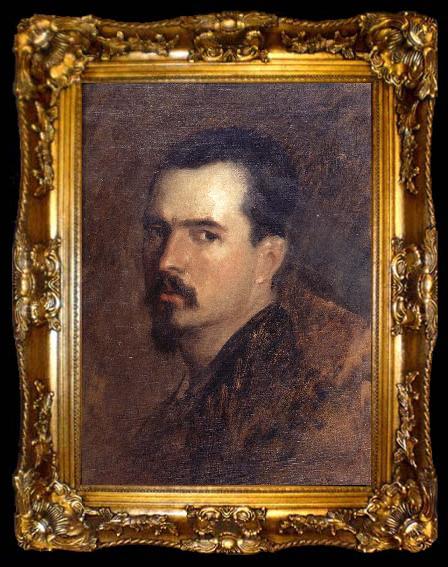 framed  Nicolae Grigorescu Self Portrait, ta009-2